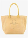 Yenky Logo Small Suede Tote Bag Yellow - ISABEL MARANT - BALAAN 2