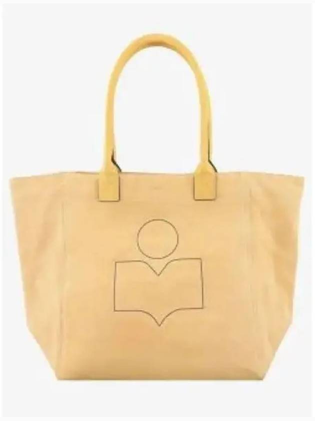 Yenky Logo Small Suede Tote Bag Yellow - ISABEL MARANT - BALAAN 2