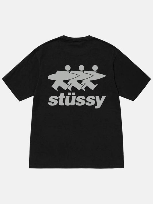 Surfwork Pigment Dyed Short Sleeve T-Shirt Black - STUSSY - BALAAN 2