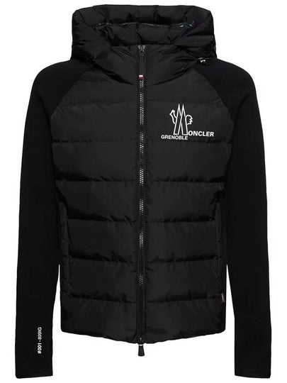 Grenoble Padded Zip-Up Hoodie Black - MONCLER - BALAAN 2