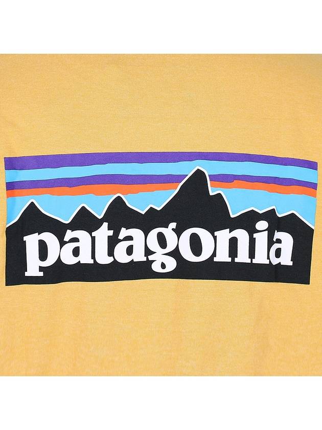 P 6 Logo Responsibili Short Sleeve T-Shirt Surfboard Yellow - PATAGONIA - BALAAN 8