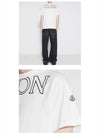 logo print short sleeve t-shirt white - MONCLER - BALAAN 6