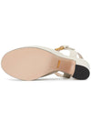 Horsebit Platform Sandals White - GUCCI - BALAAN 6