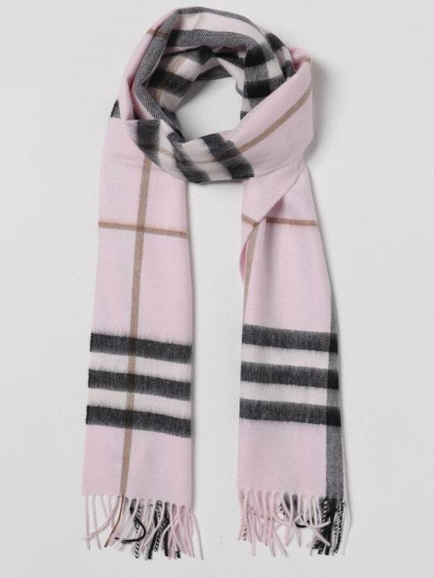 Check Cashmere Scarf Rose - BURBERRY - BALAAN 3