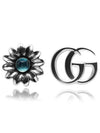 Women's Interlocking Double G Stud Earrings Silver - GUCCI - BALAAN 3