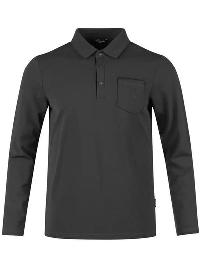 Arnaldo Bassini Men s Pocket Brushed Long Sleeve Golf Shirt ABMTS43304 - LUX GOLF - BALAAN 2