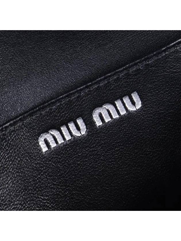 Miu Crystal Nappa Leather Crystal Mini Bag Black - MIU MIU - BALAAN 9