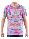 ALLOVER FISH TShirt BM1012 01 Multi - MARCELO BURLON - BALAAN 1