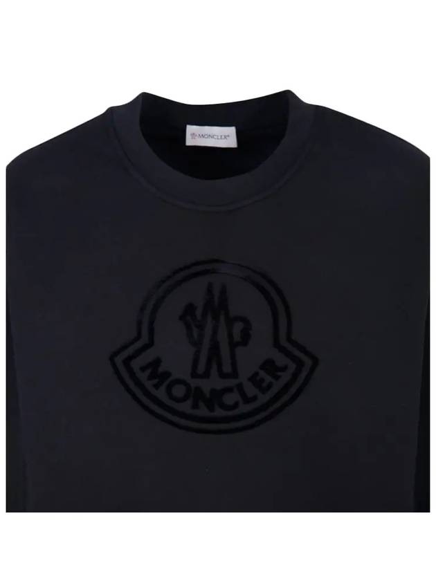 Women's Logo Sweatshirt Black - MONCLER - BALAAN 5