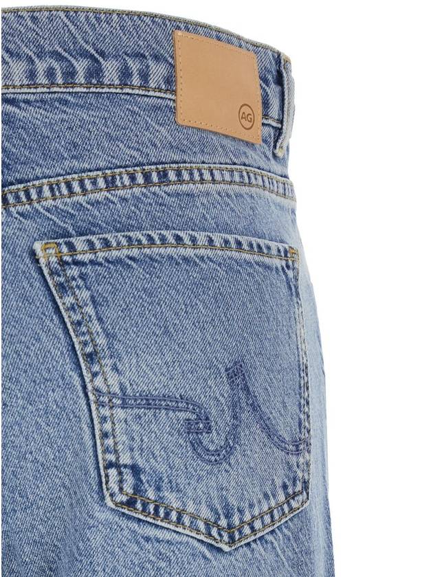 'Padua' Blue Flared Jeans With Logo Patch On The Rear In Denim Woman - AG JEANS - BALAAN 3