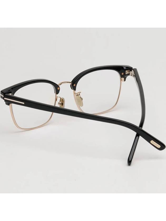 Eyewear Square Eyeglasses Black Gold - TOM FORD - BALAAN 5