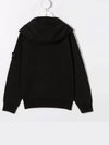 Kids Waffen Patch Hooded Zip up Black 761660740 V0029 - STONE ISLAND - BALAAN 3