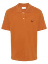 Bold Fox Head Patch Comfort Polo Shirt Orange - MAISON KITSUNE - BALAAN 2