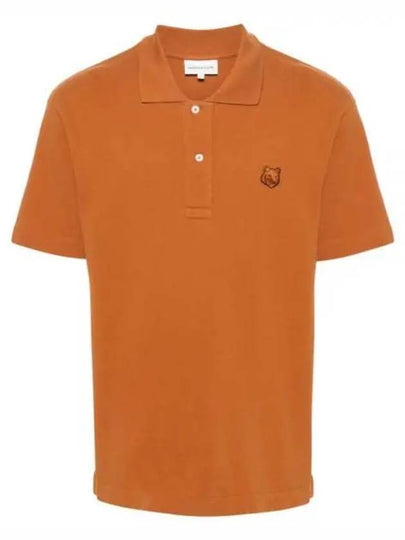 Bold Fox Head Patch Comfort Polo Shirt Orange - MAISON KITSUNE - BALAAN 2