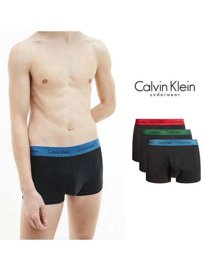 Low Rise Briefs 3 Pack Black - CALVIN KLEIN - BALAAN 2