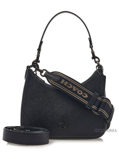 Women s Logo Strap Cross Bag CJ842 BLACK - COACH - BALAAN 2