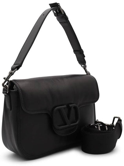 V Logo Signature Foldover Shoulder Bag Black - VALENTINO - BALAAN 2