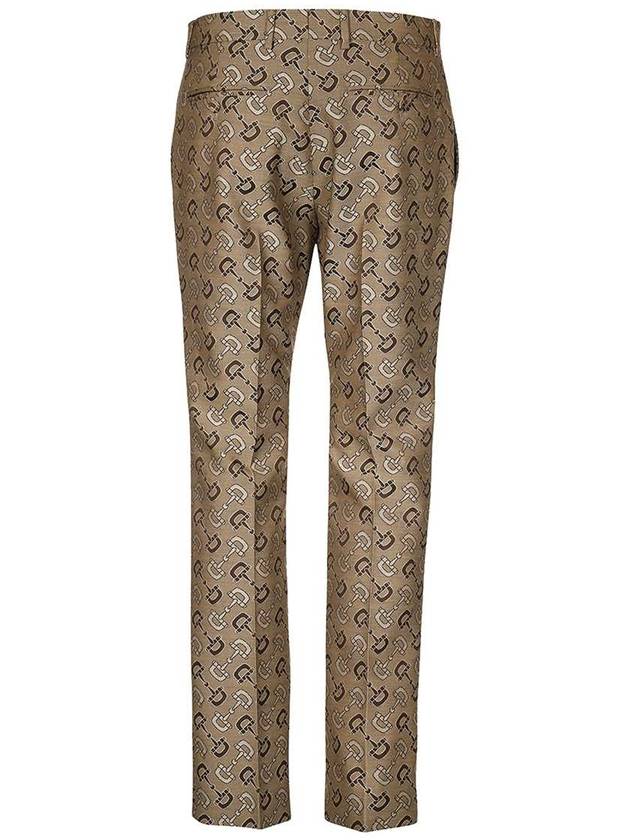 Horsebit Straight Pants Beige - GUCCI - BALAAN 3