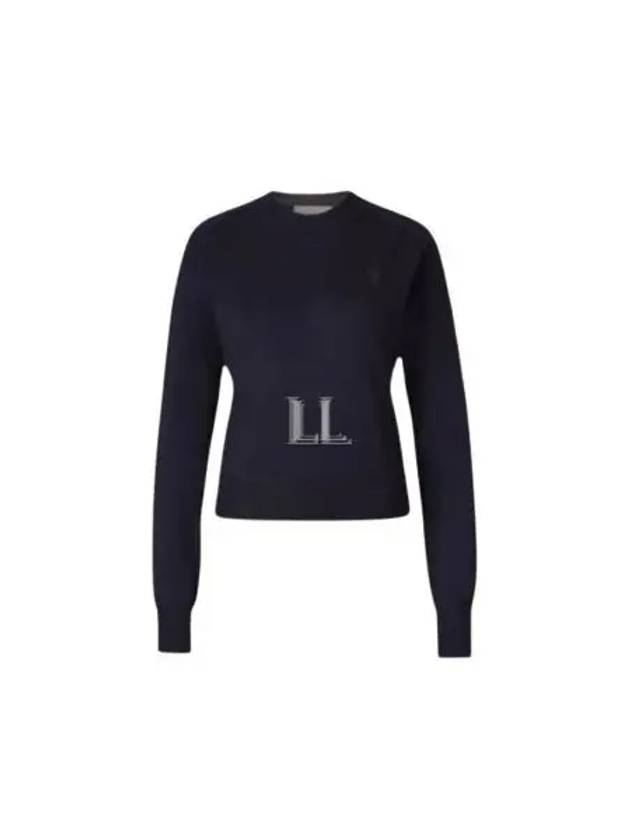 De Coeur Wool Knit Top Navy - AMI - BALAAN 2