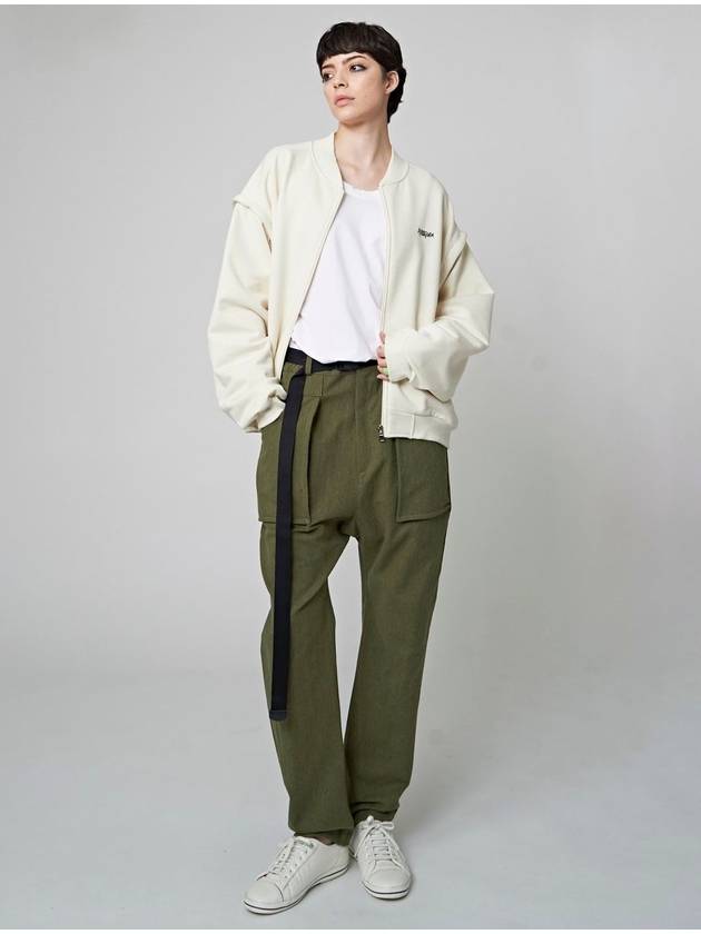 Patch Pocket Baggy Pants Khaki - ATHPLATFORM - BALAAN 5