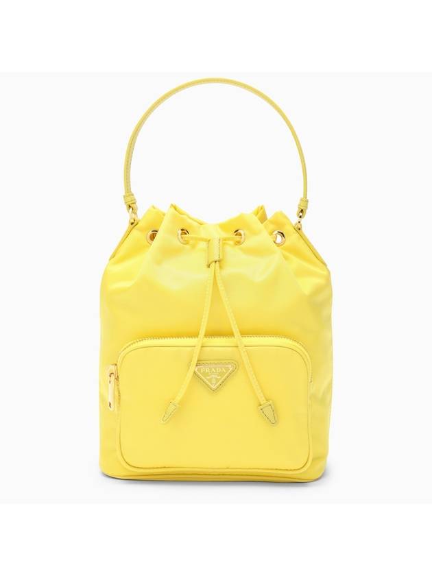 Duet Re-Nylon Bucket Bag Yellow - PRADA - BALAAN 1