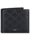 Two fold wallet Triomphe embossing calfskin black men s ring 10C873FQB 38SI - CELINE - BALAAN 3