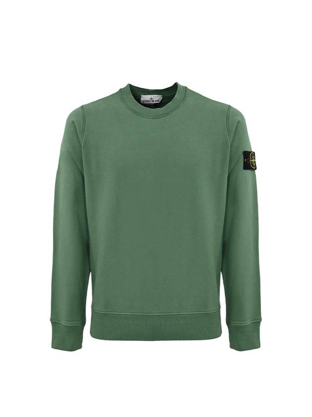 Compass Patch Cotton Sweatshirt Sage Green - STONE ISLAND - BALAAN 2