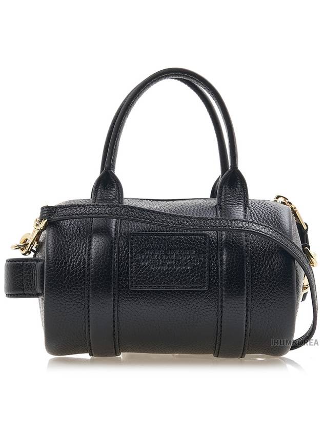 Logo Print Small Leather Tote Bag Black - MARC JACOBS - BALAAN 4