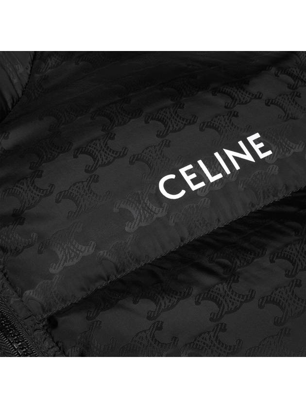 Triomphe Nylon Jacquard Padding Black - CELINE - BALAAN 5