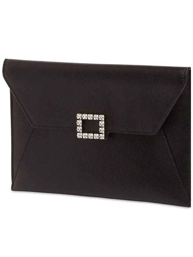 Buckle Envelope Small Clutch Bag Black - ROGER VIVIER - BALAAN 5