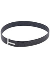 T Buckle Reversible Leather Belt Black Brown - TOM FORD - BALAAN 6