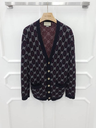 GG Supreme Logo Wool Cardigan M - GUCCI - BALAAN 1