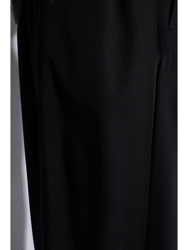 Pleated Detail Tailored Straight Pants Black - LEMAIRE - BALAAN 6