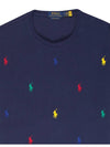 Logo Cotton Short Sleeve T-Shirt Navy - POLO RALPH LAUREN - BALAAN 4