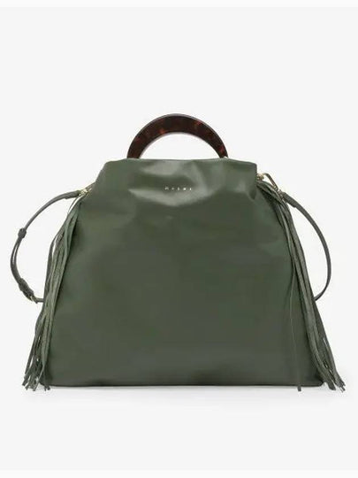 Fringe Medium Tote Bag Green - MARNI - BALAAN 2