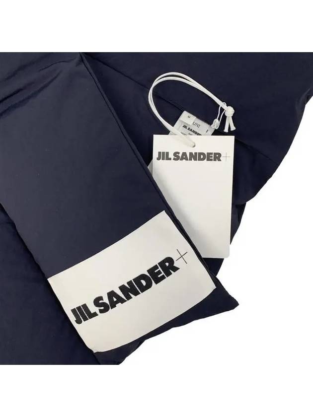 Logo Quilting Padding Down Muffler Navy - JIL SANDER - BALAAN 7