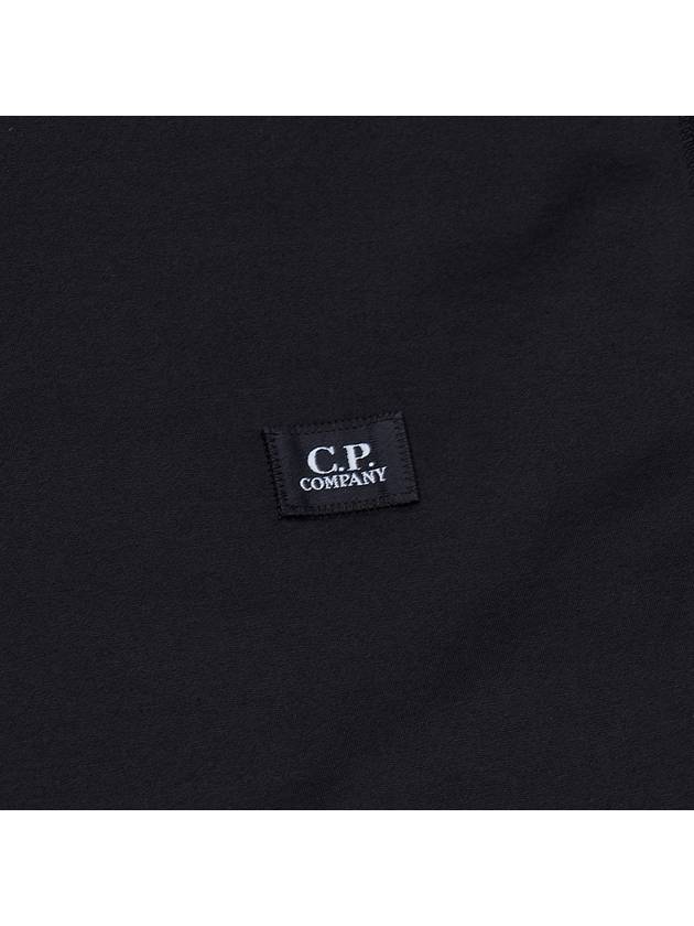 Logo Patch Short Sleeve T-Shirt Black - CP COMPANY - BALAAN 6