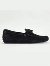 Men's Gommino Suede Driving Shoes Black - TOD'S - BALAAN 2