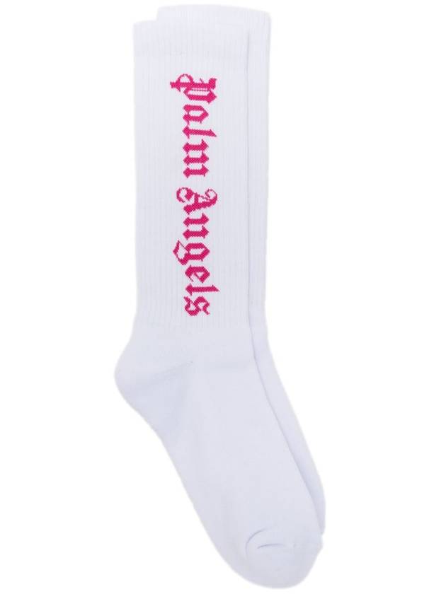 Palm Angels Classic Logo Socks - PALM ANGELS - BALAAN 1