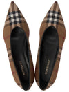 Women's Vintage Check Point Toe Ballerina Brown - BURBERRY - BALAAN 3