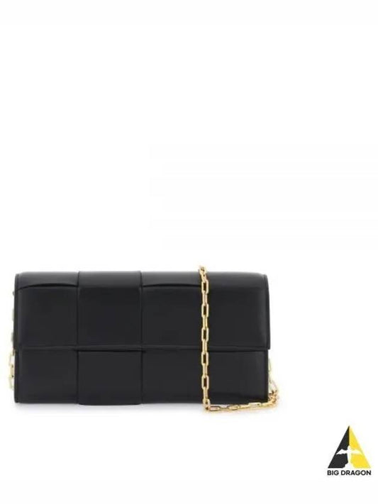 Chain Shoulder Bag Black - BOTTEGA VENETA - BALAAN 2