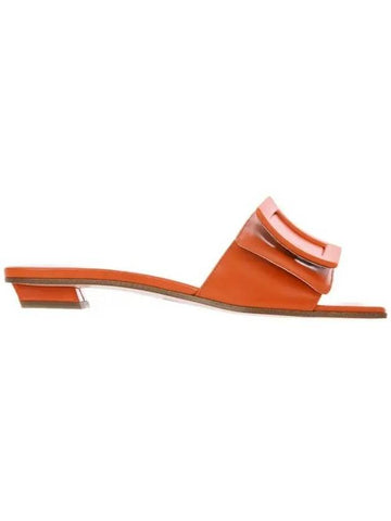 Covered Buckle Mules Orange - ROGER VIVIER - BALAAN 1