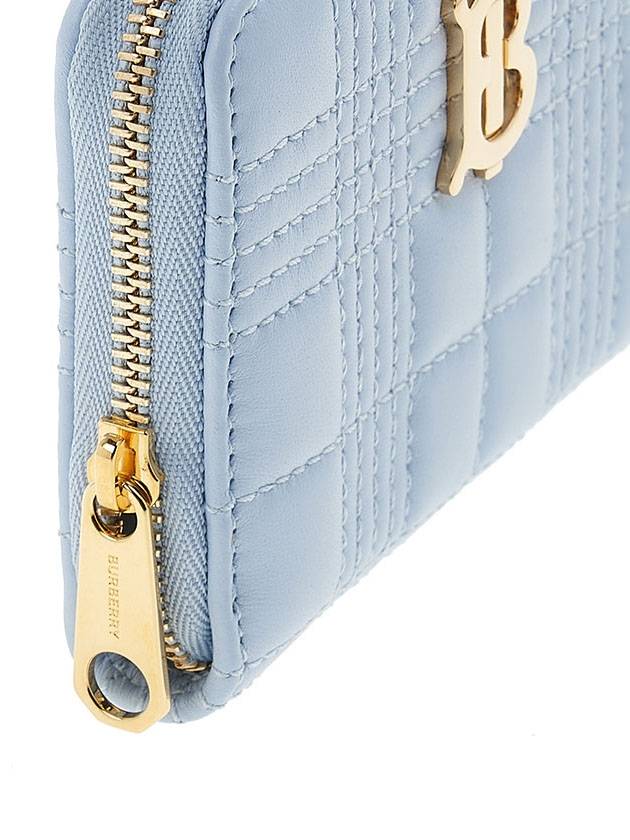 TB Logo Zip Around Half Wallet Pastel Blue - BURBERRY - BALAAN 8