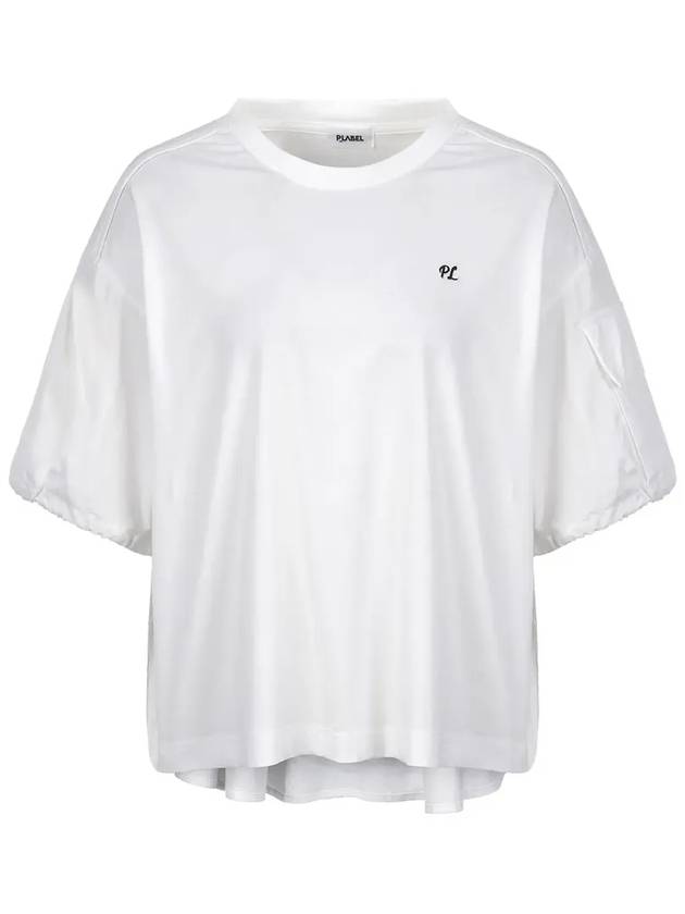 Volume sleeve blouse t-shirt MW3AE112 - P_LABEL - BALAAN 9