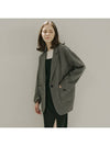 Small Check Overfit Jacket Black - AVANT-G - BALAAN 1