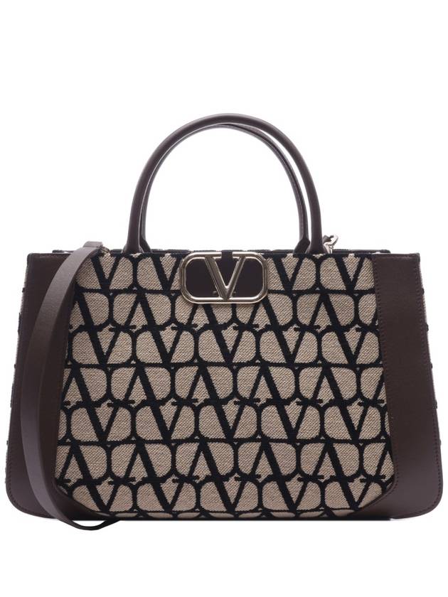 Toile Iconographe Tote Bag Brown - VALENTINO - BALAAN 2