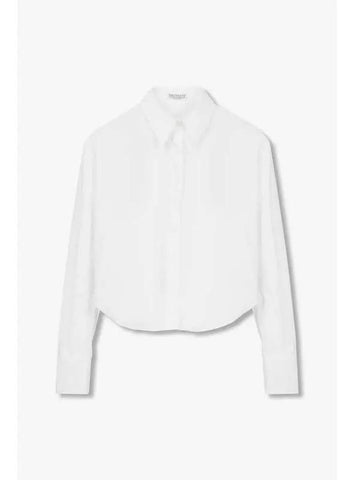 Women s Monili Line Stretch Crop Shirt White - BRUNELLO CUCINELLI - BALAAN 1