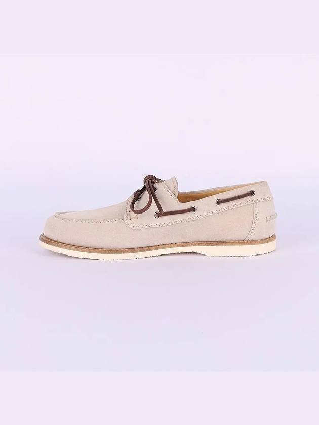 Suede Boat Beige - BRUNELLO CUCINELLI - BALAAN 4