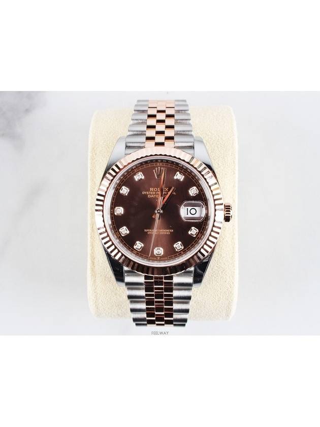 Rolex Datejust 41 Combi Choco 10P 23 Year Stamping - ROLEX - BALAAN 6