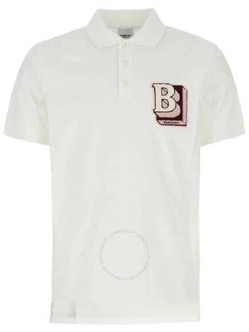 Burberry Short Sleeve Logo Patch Polo Shirt Size XX Large - BURBERRY - BALAAN 1